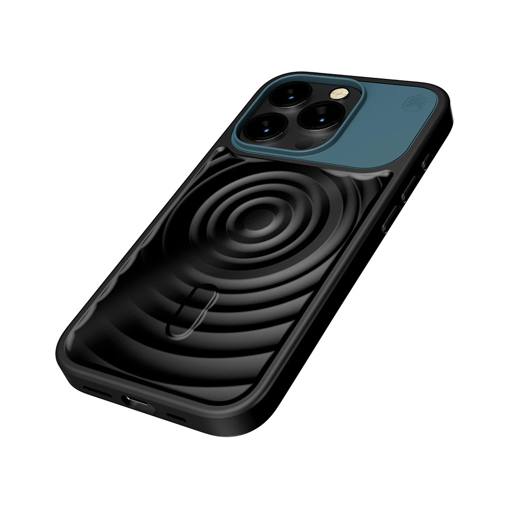 Hurtownia GSM - Etui STM Reawaken Ripple MagSafe Apple iPhone 15 Pro (Negru / Atlantic) - STM49 - {ean13} - Hurt