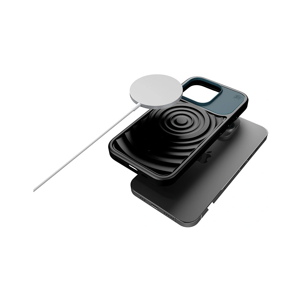 Hurtownia GSM - Etui STM Reawaken Ripple MagSafe Apple iPhone 15 Pro (Negru / Atlantic) - STM49 - {ean13} - Hurt