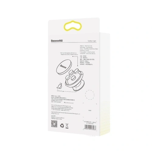 Magnetyczny uchwyt samochodowy do deski rozdzielczej Baseus - srebrny