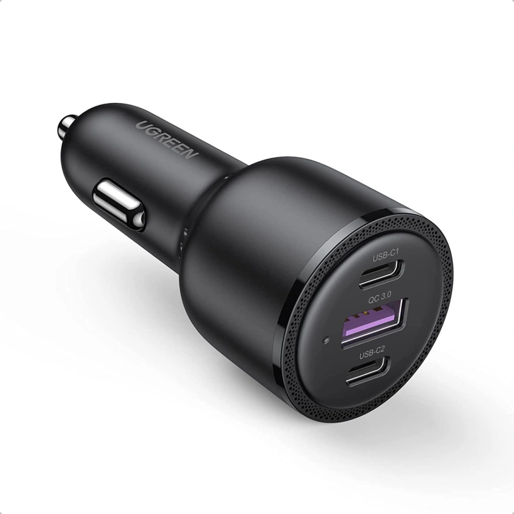 Hurtownia GSM - Automobilová nabíječka UGREEN CD239 1xUSB-A / 2xUSB-C 69W 5A PD QC černá - UGR1709 - {ean13} - Hurt