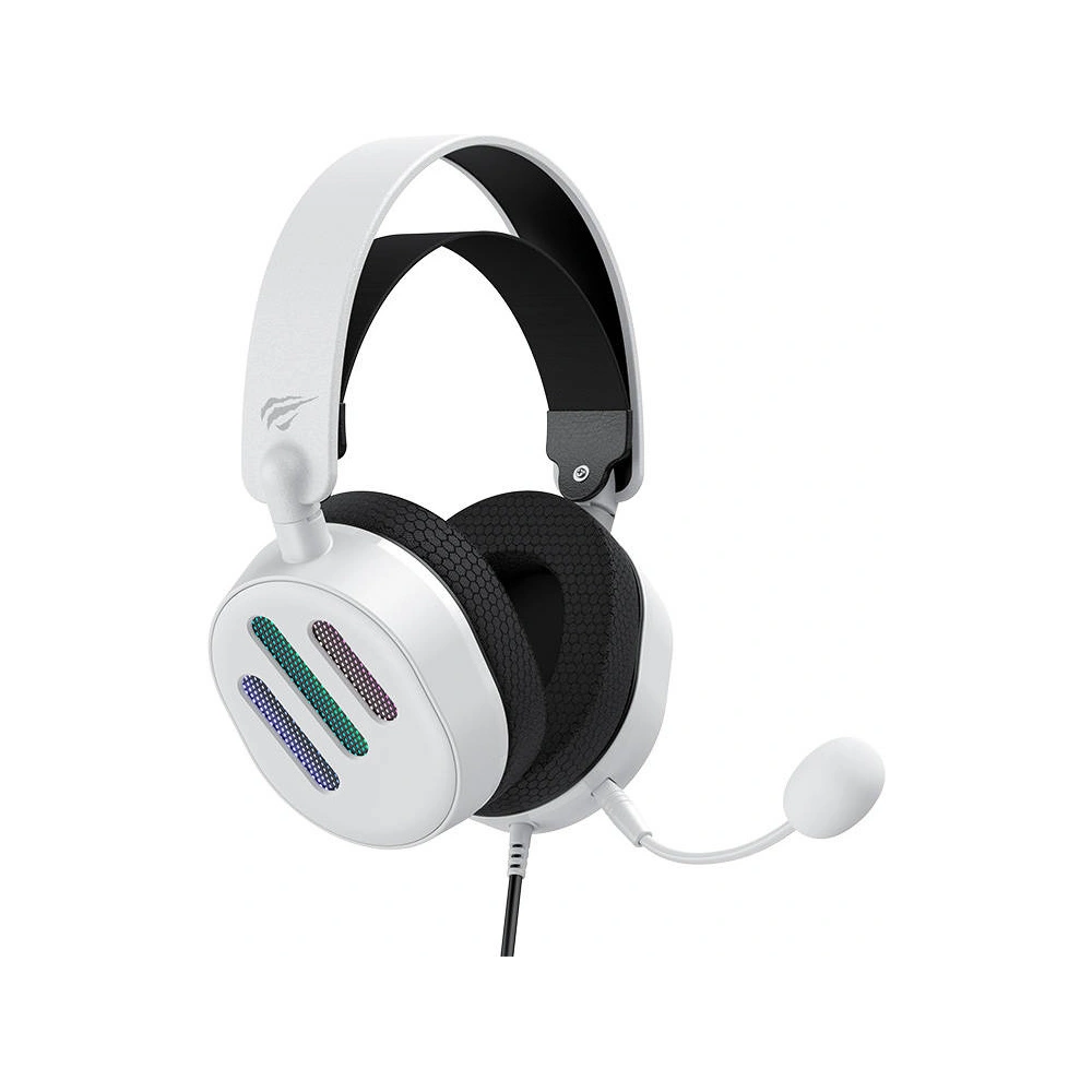Wholesale Havit GAMENOTE H2038U RGB USB-A gaming headphones (white) - HVT221 - {ean13} - Hurt