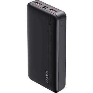 Wholesale Powerbank HAVIT PB92 20000 mAh, 2x USB-A, 1x USB-C, PD (black) - HVT222 - {ean13} - Hurt