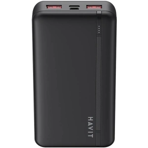 Wholesale Powerbank HAVIT PB92 20000 mAh, 2x USB-A, 1x USB-C, PD (black) - HVT222 - {ean13} - Hurt