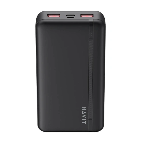 Powerbank HAVIT PB92 20000 mAh, 2x USB-A, 1x USB-C, PD (czarny)
