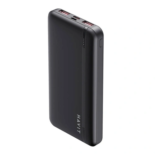 Powerbank HAVIT PB90 10000 mAh, 2x USB-A, 1x USB-C, PD (czarny)