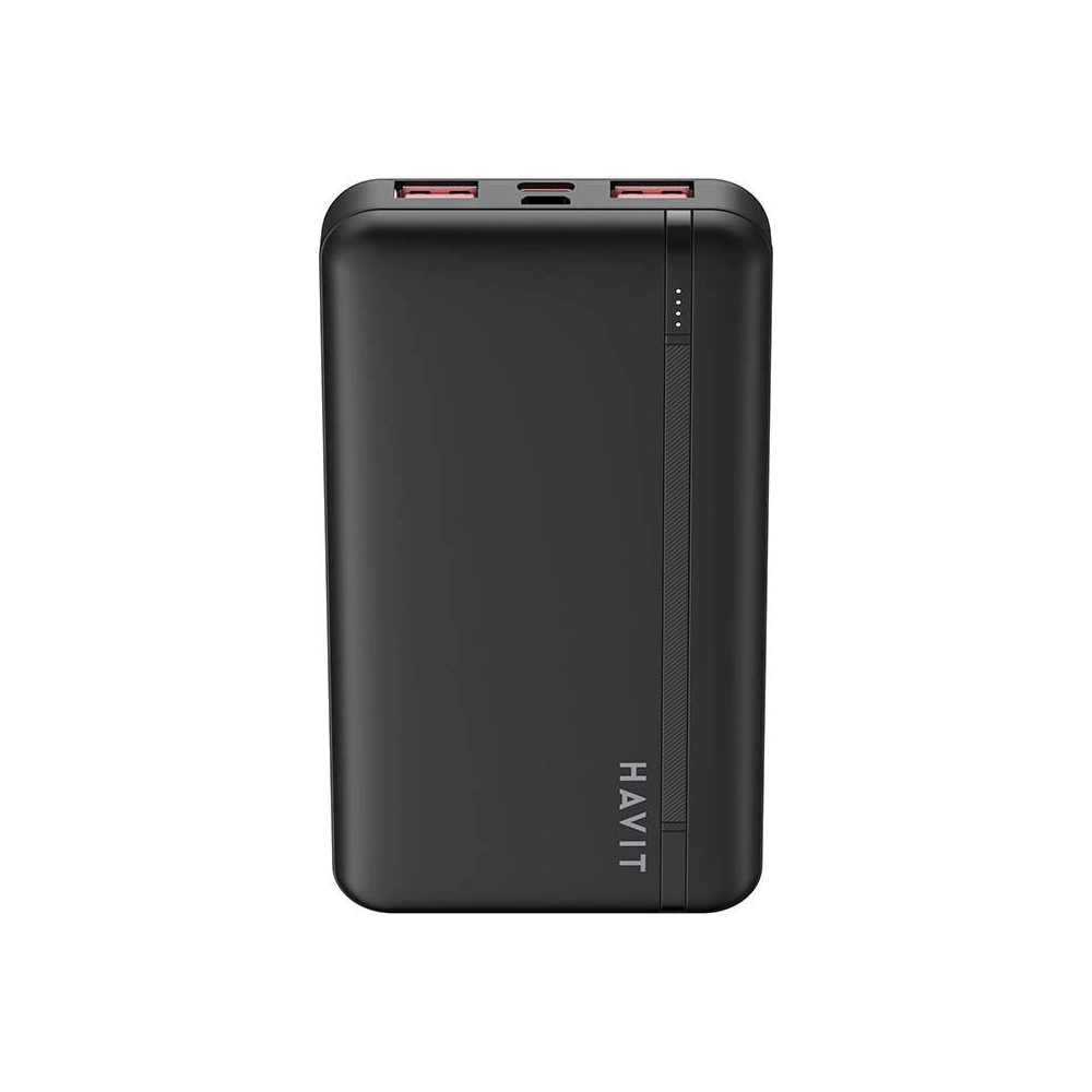 Hurtownia GSM - Powerbank HAVIT PB90 10000 mAh, 2x USB-A, 1x USB-C, PD (negru) - HVT223 - {ean13} - Hurt