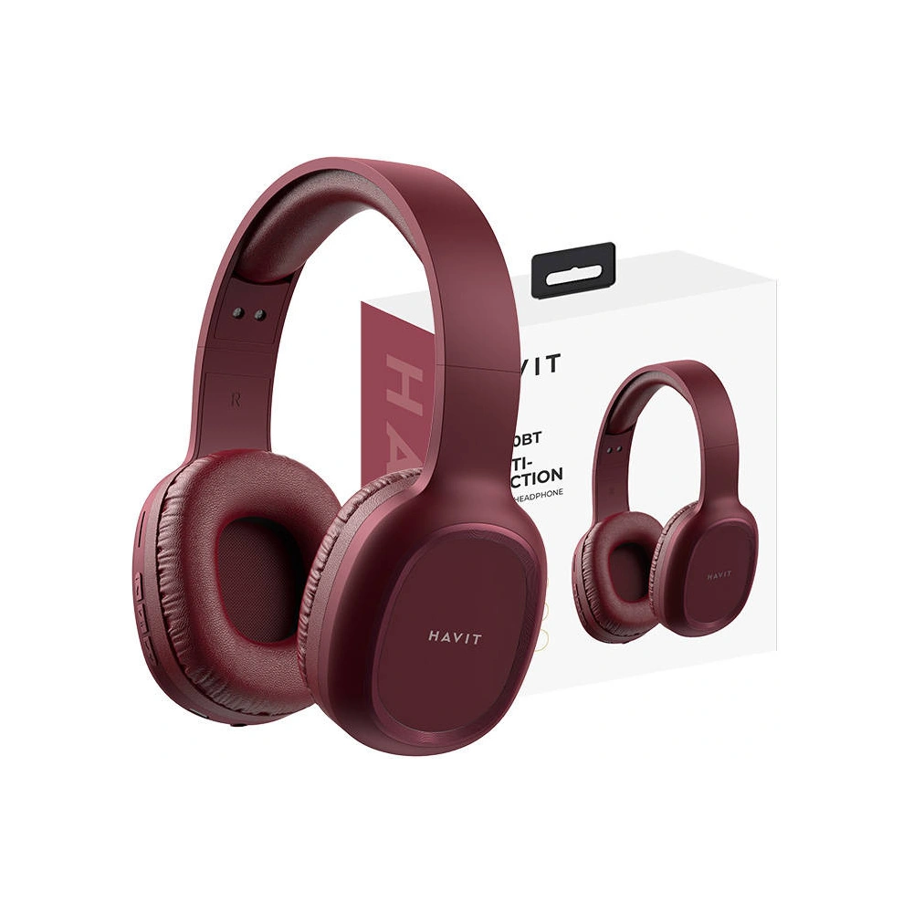 Wholesale Havit H2590BT PRO Bluetooth 5.1 Wireless Headphones (red) - HVT225 - {ean13} - Hurt