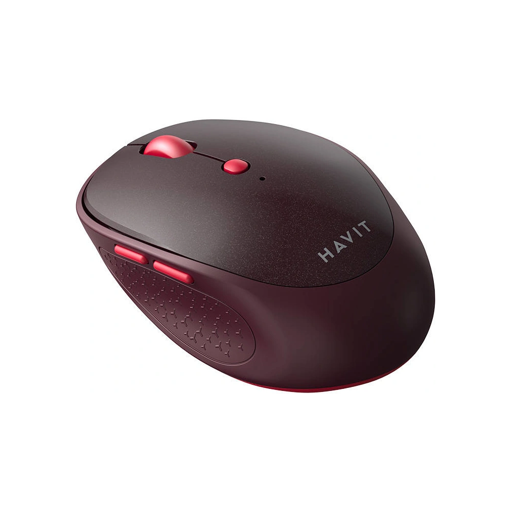 Hurtownia GSM - Bezdrátová myš Havit MS76GT Plus 1600 DPI plug&play 2.4 GHz (červená) - HVT229 - {ean13} - Hurt
