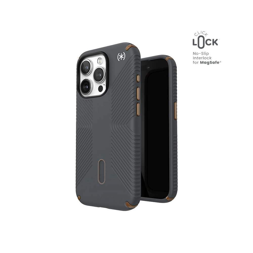 Hurtownia GSM - Etui Speck Presidio2 Grip ClickLock & MagSafe Apple iPhone 15 Pro (Tmavě šedá/Chladná bronzová) - SPK557 - {ean13} - Hurt