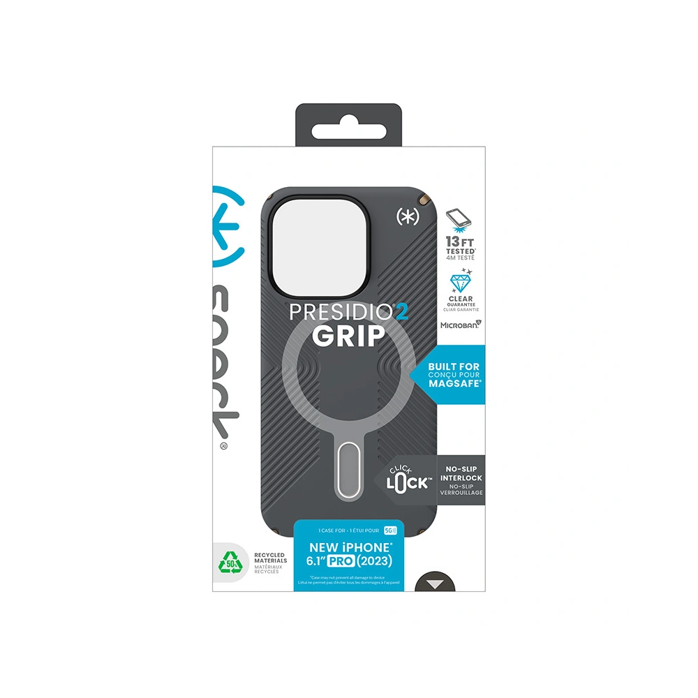 Hurtownia GSM - Etui Speck Presidio2 Grip ClickLock & MagSafe Apple iPhone 15 Pro (Tmavě šedá/Chladná bronzová) - SPK557 - {ean13} - Hurt
