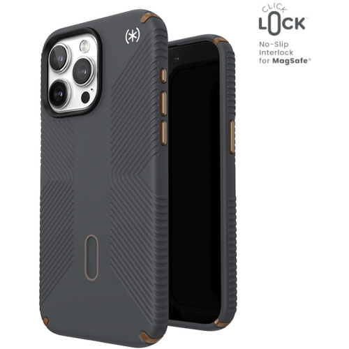 Hurtownia Speck - 840168533589 - SPK558 - Etui Speck Presidio2 Grip ClickLock & MagSafe Apple iPhone 15 Pro Max (Charcoal Grey/Cool Bronze) - B2B homescreen