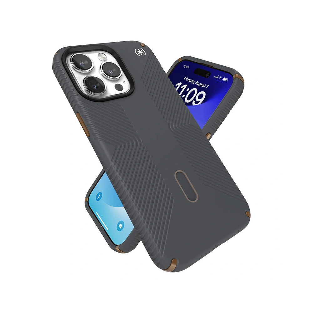 Wholesale Speck Presidio2 Grip ClickLock & MagSafe Apple iPhone 15 Pro Max (Charcoal Grey/Cool Bronze) - SPK558 - {ean13} - Hurt