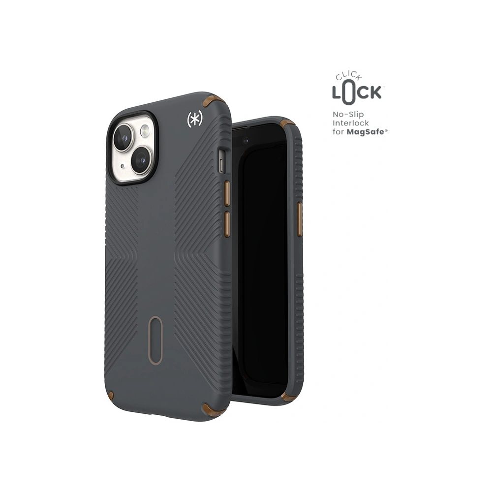 Wholesale Speck Presidio2 Grip ClickLock & MagSafe Apple iPhone 15 (Charcoal Grey/Cool Bronze) - SPK559 - {ean13} - Hurt