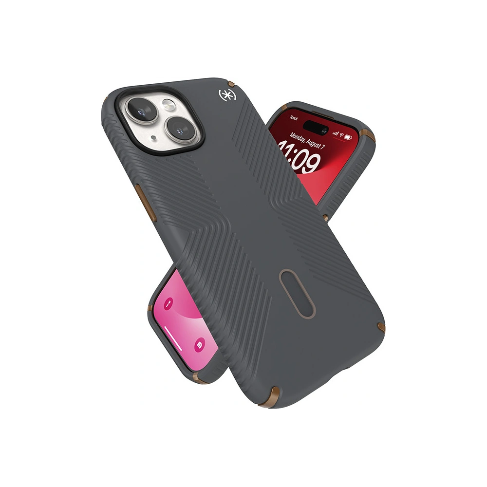 Wholesale Speck Presidio2 Grip ClickLock & MagSafe Apple iPhone 15 (Charcoal Grey/Cool Bronze) - SPK559 - {ean13} - Hurt
