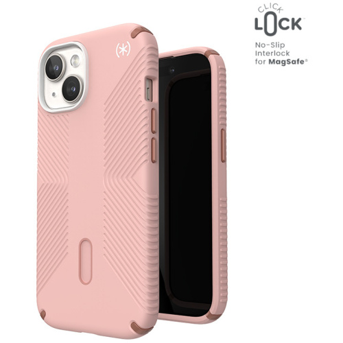 Hurtownia Speck - 840168532810 - SPK560 - Etui Speck Presidio2 Grip ClickLock & MagSafe Apple iPhone 15 (Dahlia Pink/Rose Copper) - B2B homescreen