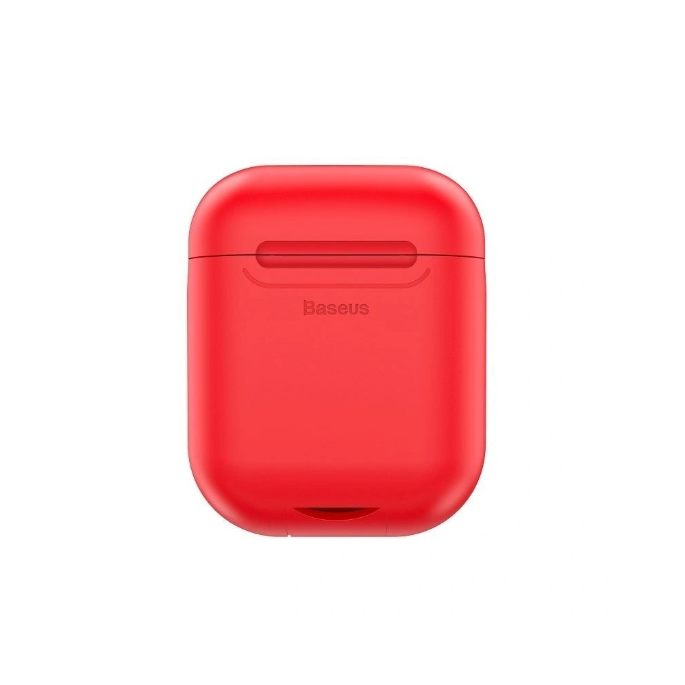 Hurtownia GSM - Etui ochronne na słuchawki Apple AirPods z szybkim ładowaniem QI, Baseus - czerwone - BSU420RED - {ean13} - Hurt