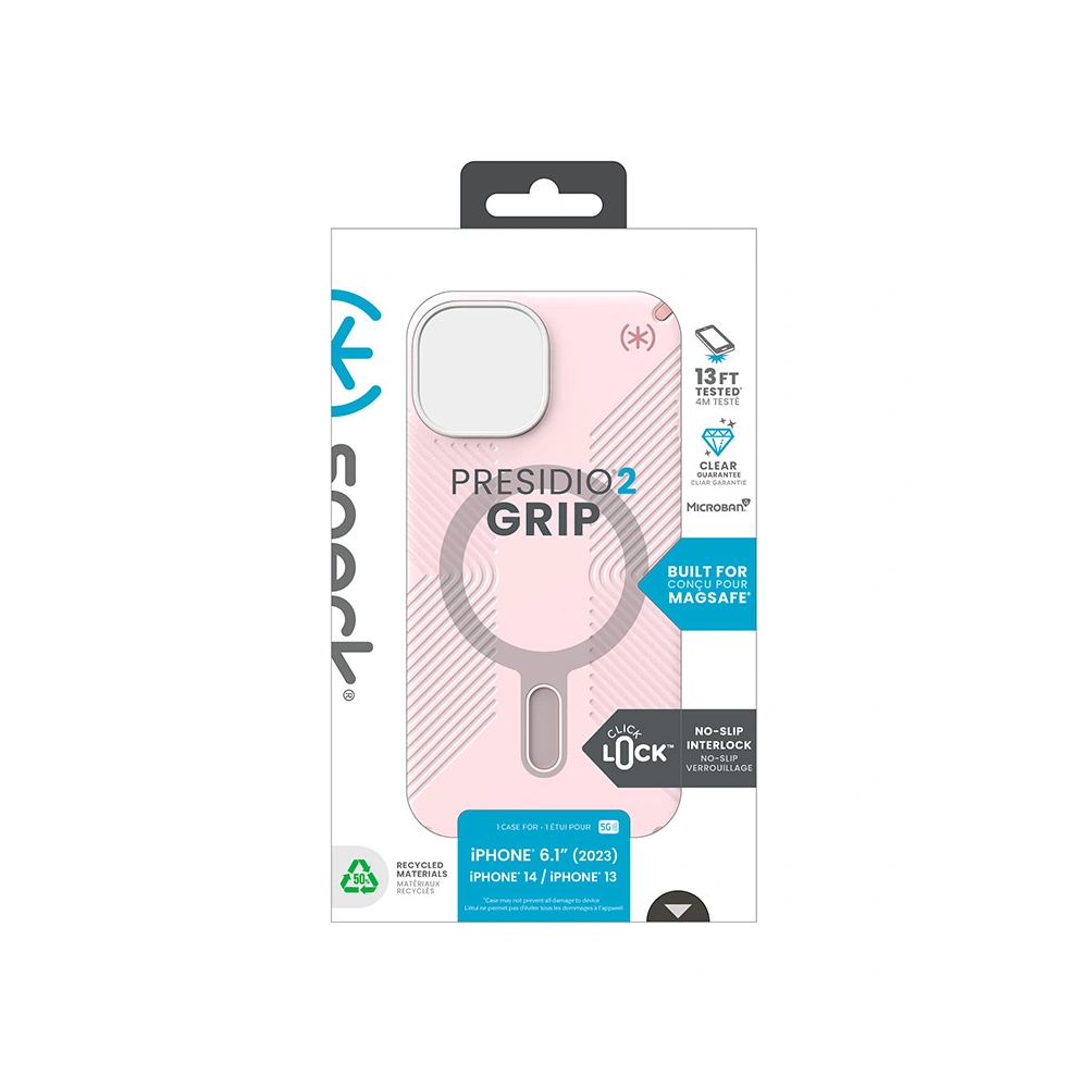 Hurtownia GSM - Etui Speck Presidio2 Grip ClickLock & MagSafe Apple iPhone 15 (Nimbus Pink/Dahlia Pink) - SPK561 - {ean13} - Hurt