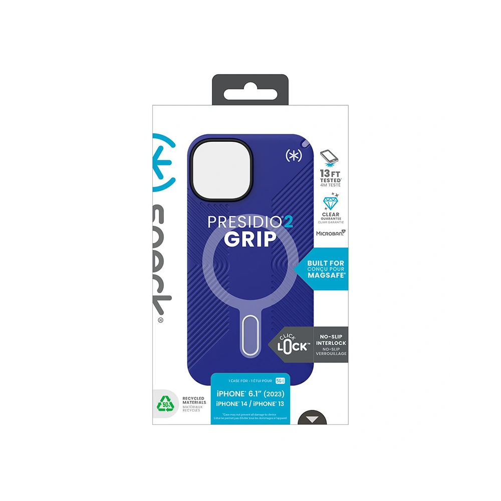 Hurtownia GSM - Etui Speck Presidio2 Grip ClickLock & MagSafe Apple iPhone 15 (Jövő Kék/Lila Tinta) - SPK562 - {ean13} - Hurt