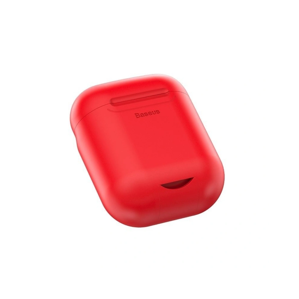 Hurtownia GSM - Etui ochronne na słuchawki Apple AirPods z szybkim ładowaniem QI, Baseus - czerwone - BSU420RED - {ean13} - Hurt