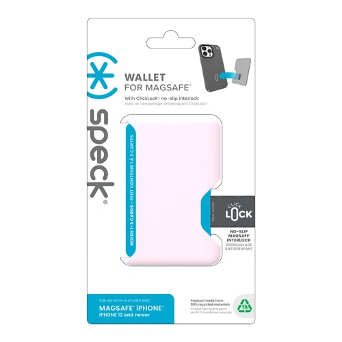 Kieszonka na karty Speck do etui z funkcją ClickLock Wallet MagSafe Nimbus Pink