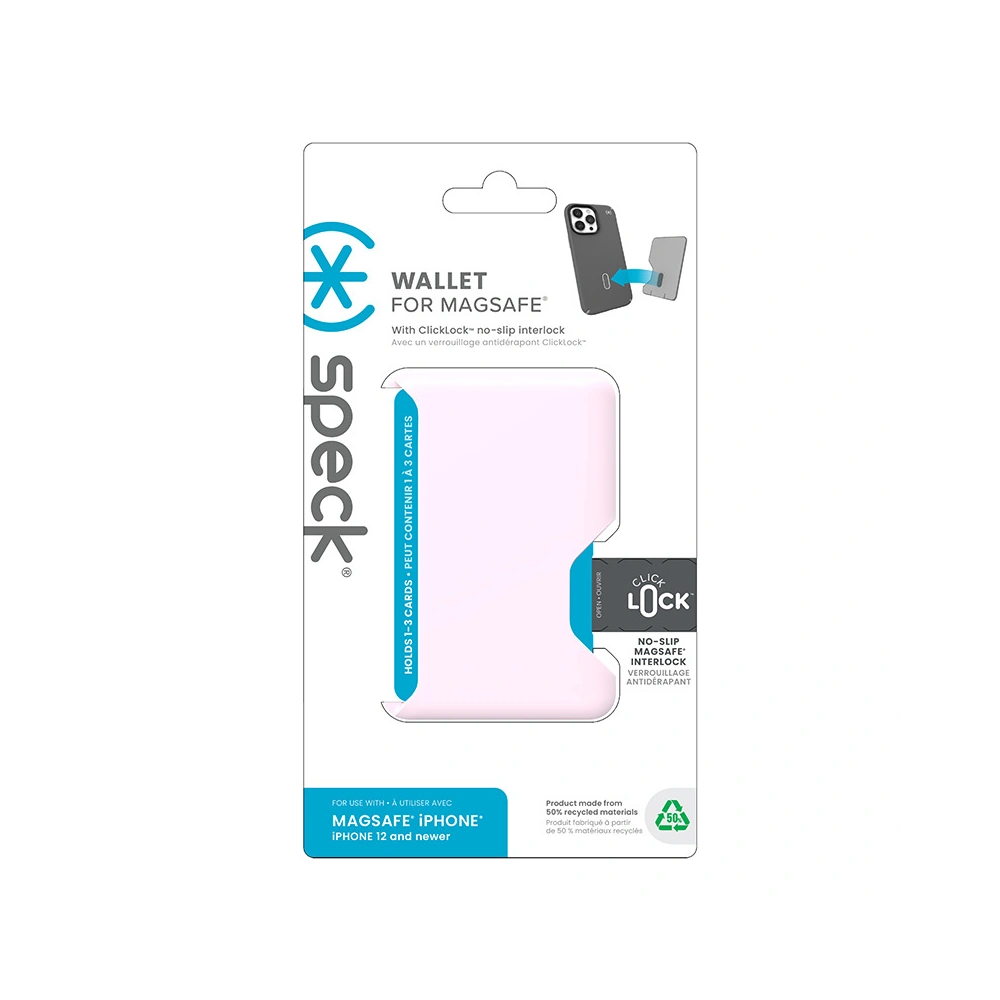 Hurtownia GSM - Kapsa na karty Speck do pouzdra s funkcí ClickLock Wallet MagSafe Nimbus Pink - SPK565 - {ean13} - Hurt