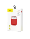 Hurtownia GSM - Etui ochronne na słuchawki Apple AirPods z szybkim ładowaniem QI, Baseus - czerwone - BSU420RED - {ean13} - Hurt
