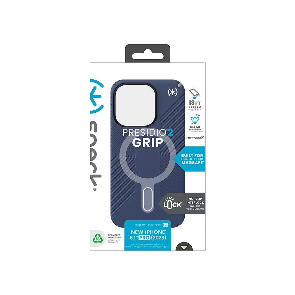 Wholesale Speck Presidio2 Grip ClickLock & MagSafe Apple iPhone 15 Pro (Coastal Blue/Dust Grey) - SPK566 - {ean13} - Hurt