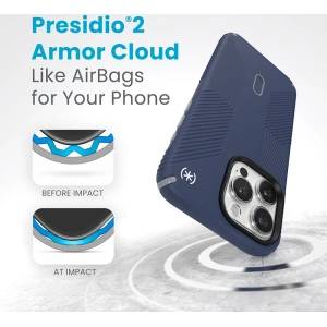 Wholesale Speck Presidio2 Grip ClickLock & MagSafe Apple iPhone 15 Pro Max (Coastal Blue/Dust Grey) - SPK567 - {ean13} - Hurt