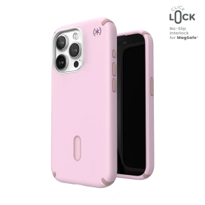 Etui Speck Presidio2 Pro ClickLock & MagSafe Apple iPhone 15 Pro (Soft Lilac/Carnation Petal)