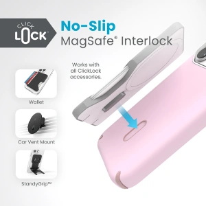 Etui Speck Presidio2 Pro ClickLock & MagSafe Apple iPhone 15 Pro (Soft Lilac/Carnation Petal)