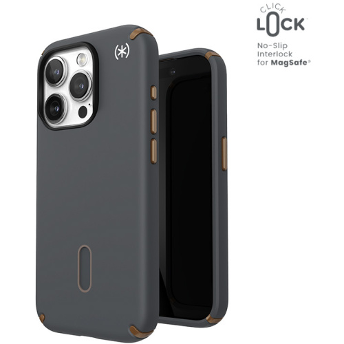 Speck Distributor - 840168532964 - SPK571 - Speck Presidio2 Pro ClickLock & MagSafe Apple iPhone 15 Pro (Charcoal Grey/Cool Bronze) - B2B homescreen