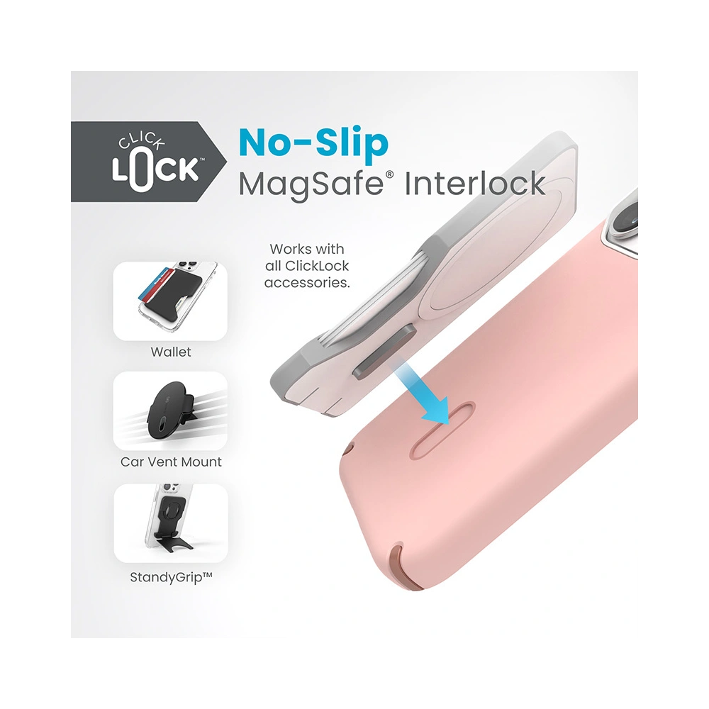 Hurtownia GSM - Case Speck Presidio2 Pro ClickLock & MagSafe für Apple iPhone 15 Pro (Dahlia Pink/Rose Copper) - SPK572 - {ean13} - Hurt