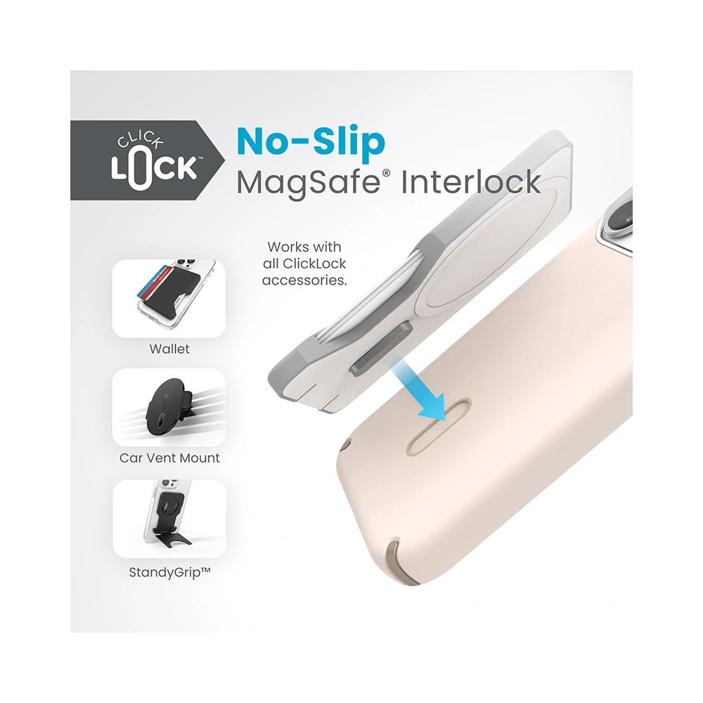 Wholesale Speck Presidio2 Pro ClickLock & MagSafe Apple iPhone 15 Pro (Bleached Bone/Heirloom Gold/Hazel Brown) - SPK573 - {ean13} - Hurt