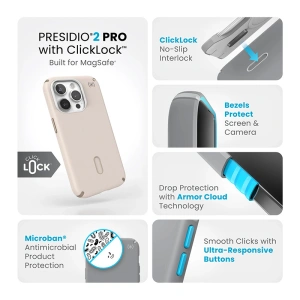 Hurtownia GSM - Etui Speck Presidio2 Pro ClickLock & MagSafe Apple iPhone 15 Pro (Bělená kost / Dědictví zlato / Ořechově hnědá) - SPK573 - {ean13} - Hurt