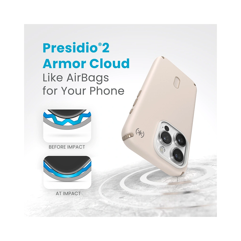 Wholesale Speck Presidio2 Pro ClickLock & MagSafe Apple iPhone 15 Pro (Bleached Bone/Heirloom Gold/Hazel Brown) - SPK573 - {ean13} - Hurt
