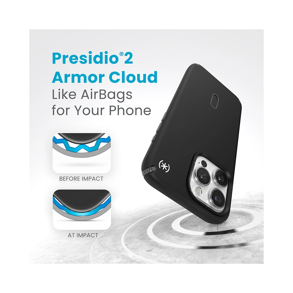 Wholesale Speck Presidio2 Pro ClickLock & MagSafe Apple iPhone 15 Pro Max (Black/Slate Grey/White) - SPK574 - {ean13} - Hurt