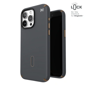 Etui Speck Presidio2 Pro ClickLock & MagSafe Apple iPhone 15 Pro Max (Gri cărbune/Bronz rece)