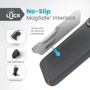 Etui Speck Presidio2 Pro ClickLock & MagSafe Apple iPhone 15 Pro Max (Gri cărbune/Bronz rece)
