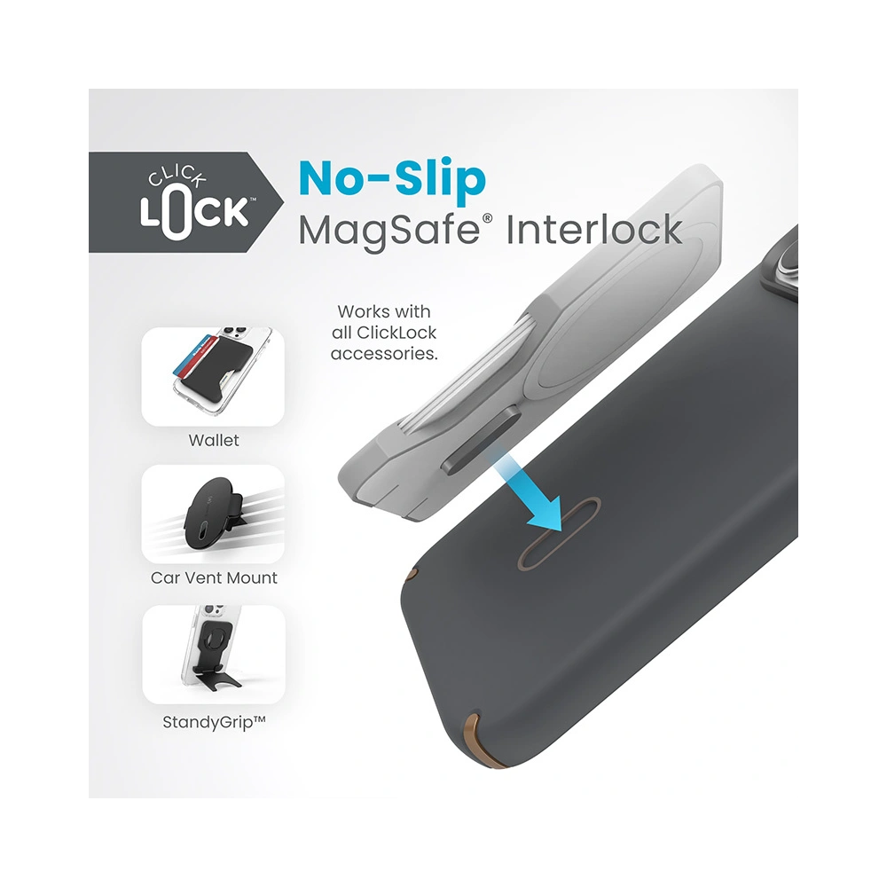Hurtownia GSM - Etui Speck Presidio2 Pro ClickLock & MagSafe Apple iPhone 15 Pro Max (Charcoal Grey/Cool Bronze) - SPK575 - {ean13} - Hurt