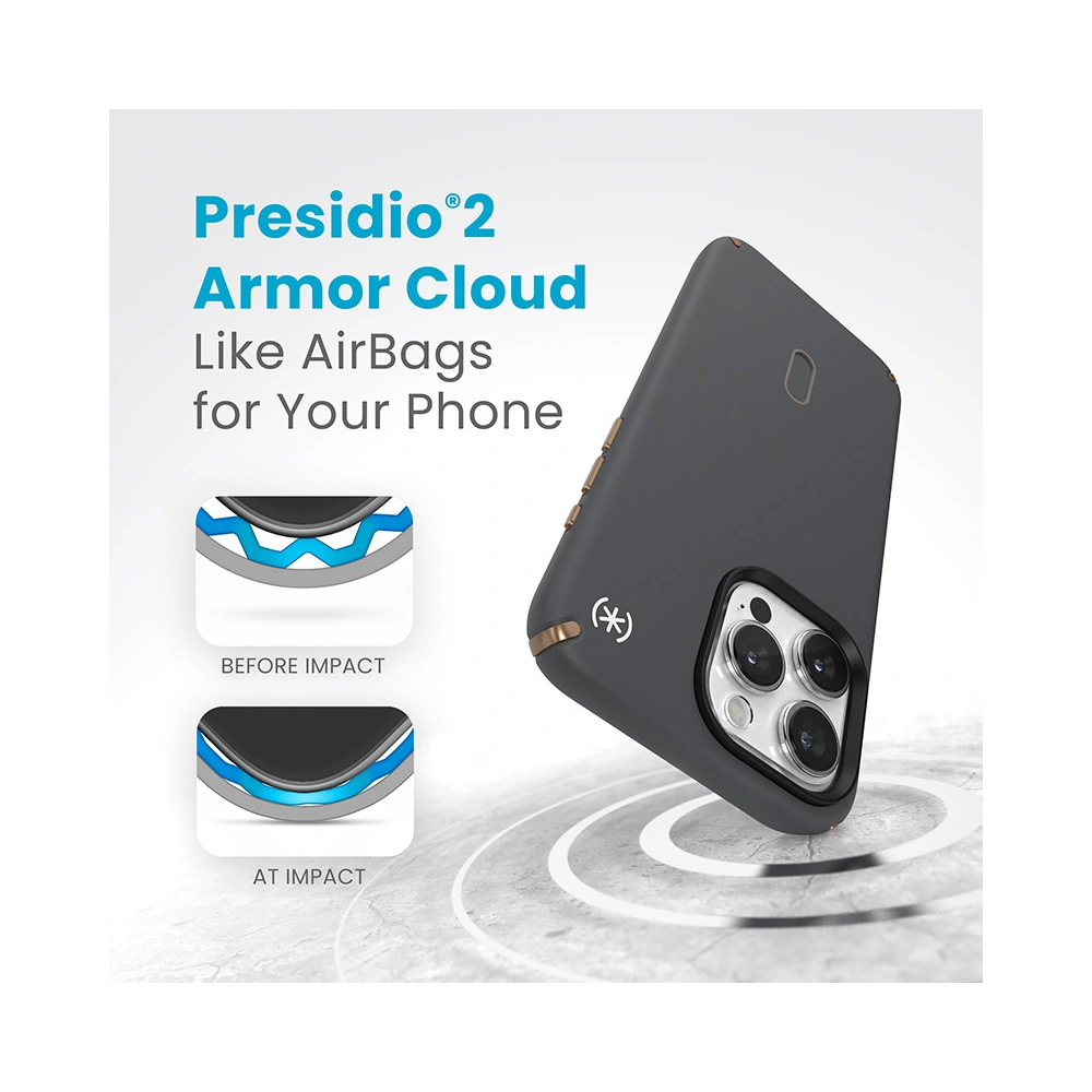 Wholesale Speck Presidio2 Pro ClickLock & MagSafe Apple iPhone 15 Pro Max (Charcoal Grey/Cool Bronze) - SPK575 - {ean13} - Hurt