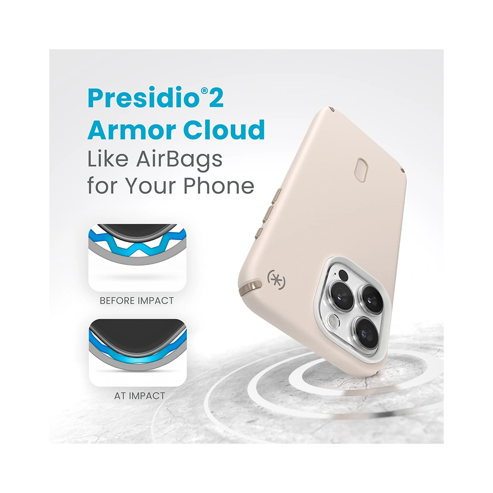 Wholesale Speck Presidio2 Pro ClickLock & MagSafe Apple iPhone 15 Pro Max (Bleached Bone/Heirloom Gold/Hazel Brown) - SPK576 - {ean13} - Hurt