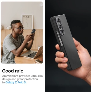 Wholesale Spigen Airskin Pro Samsung Galaxy Z Fold 5 Black - SPN3102 - {ean13} - Hurt