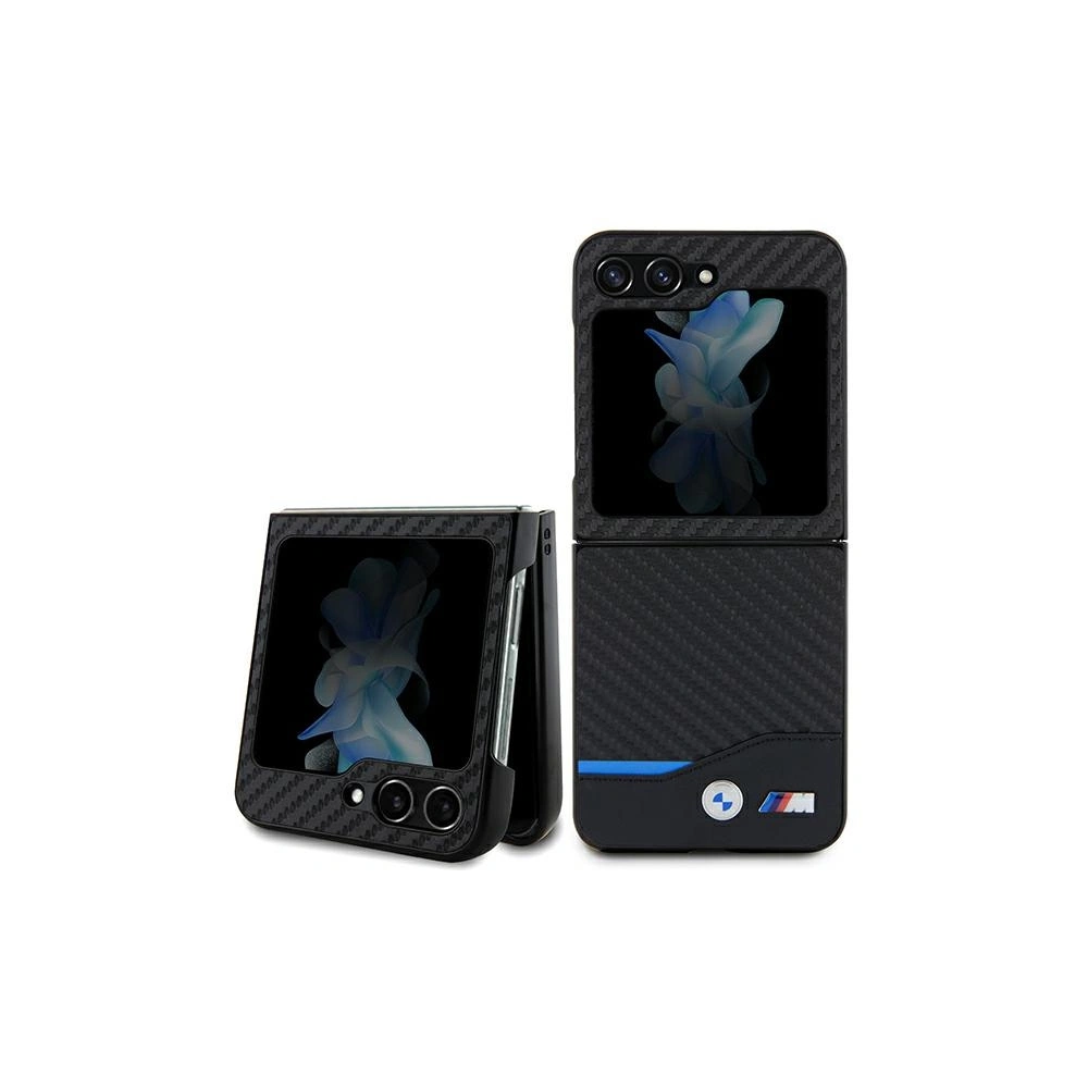 Hurtownia GSM - Case BMW BMHCZF522NBCK Samsung Galaxy Z Flip5 Leder Carbon schwarz/black - BMW510 - {ean13} - Hurt
