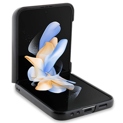 Etui BMW BMHCZF522NBCK Samsung Galaxy Z Flip5 Leather Carbon czarny/black