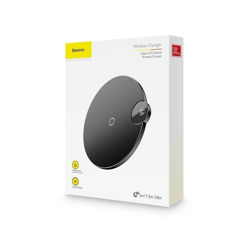 Hurtownia GSM - Bezdrátová indukční nabíječka Baseus Wireless Charger 10W - černá - BSU425BLK - {ean13} - Hurt