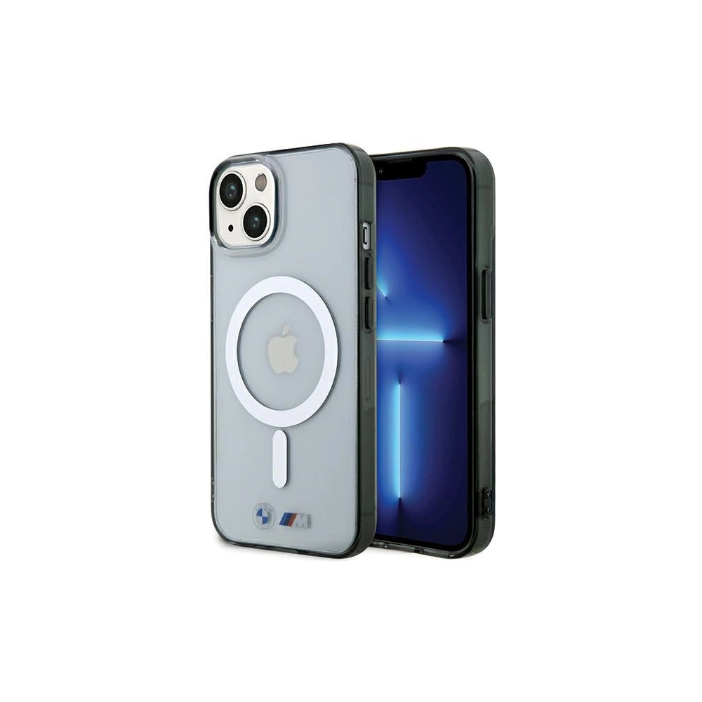Hurtownia GSM - Etui BMW BMHMP15SHCRS Apple iPhone 15 keménytok Ezüst Gyűrű MagSafe átlátszó/transparent - BMW511 - {ean13} - Hurt