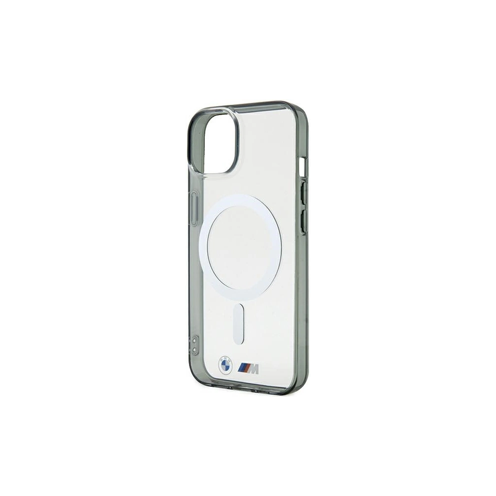 Hurtownia GSM - Etui BMW BMHMP15SHCRS Apple iPhone 15 keménytok Ezüst Gyűrű MagSafe átlátszó/transparent - BMW511 - {ean13} - Hurt