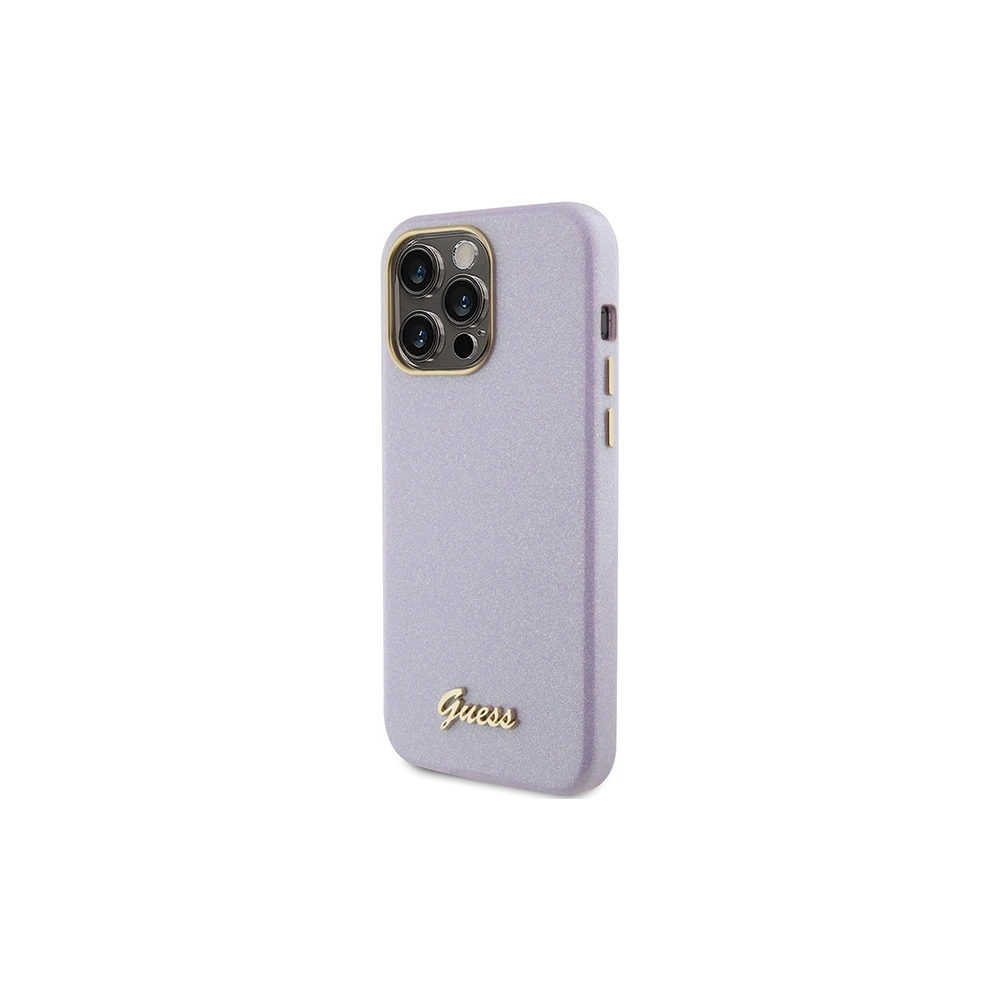 Hurtownia GSM - Etui Guess GUHCP15LPGMCSL Apple iPhone 15 Pro kemény tok Glitter Glossy Script lila/lilac - GUE2958 - {ean13} - Hurt