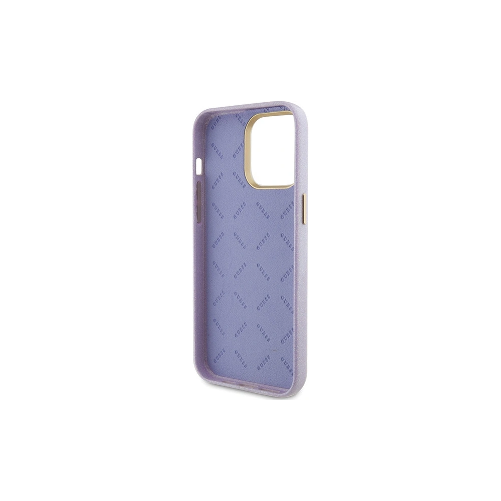 Hurtownia GSM - Etui Guess GUHCP15LPGMCSL Apple iPhone 15 Pro kemény tok Glitter Glossy Script lila/lilac - GUE2958 - {ean13} - Hurt