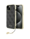 Etui Guess GUHCP15SGF4GGR Apple iPhone 15 hardcase 4G Charms Collection gri/grey